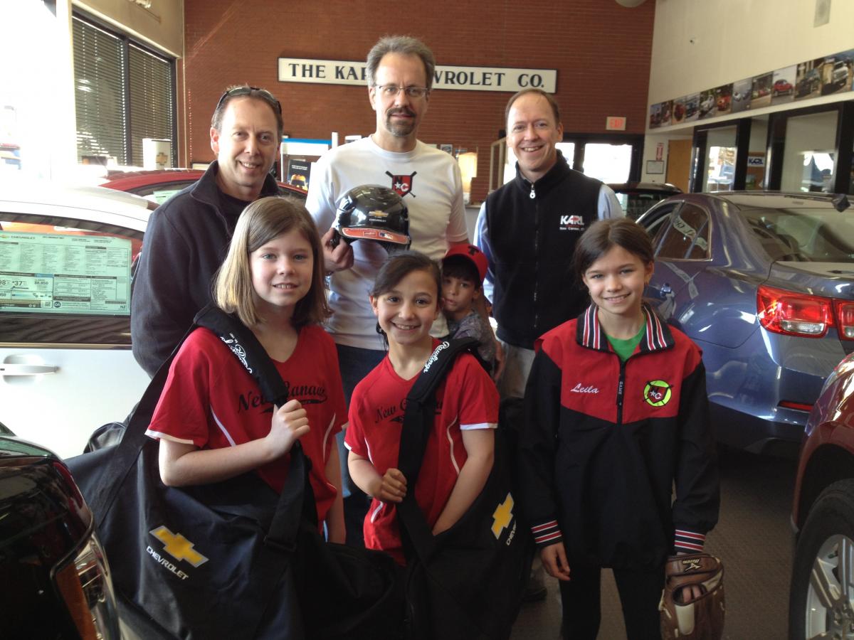 New Canaan Baseball Gets Equipment Donation from Karl Chevrolet